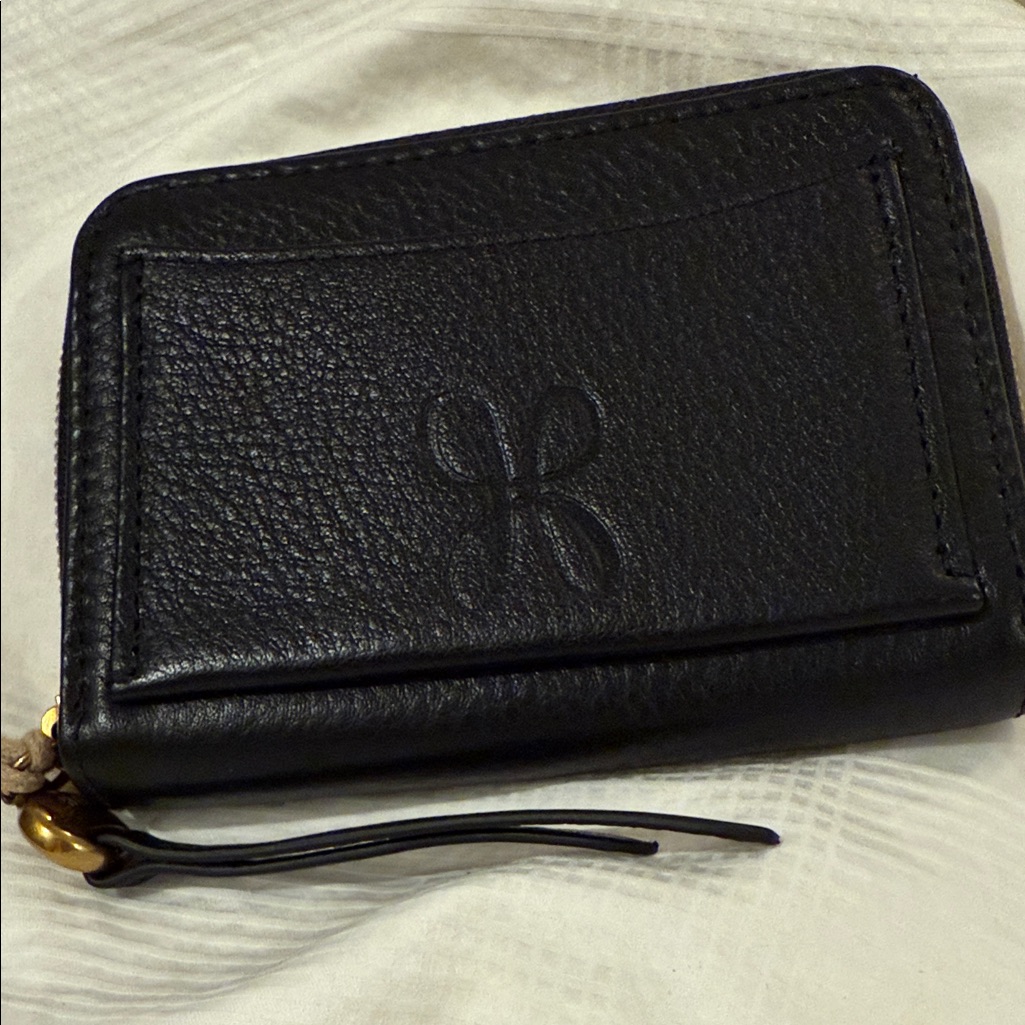 Hobo Hart Card Case Wallet In Black Nwt